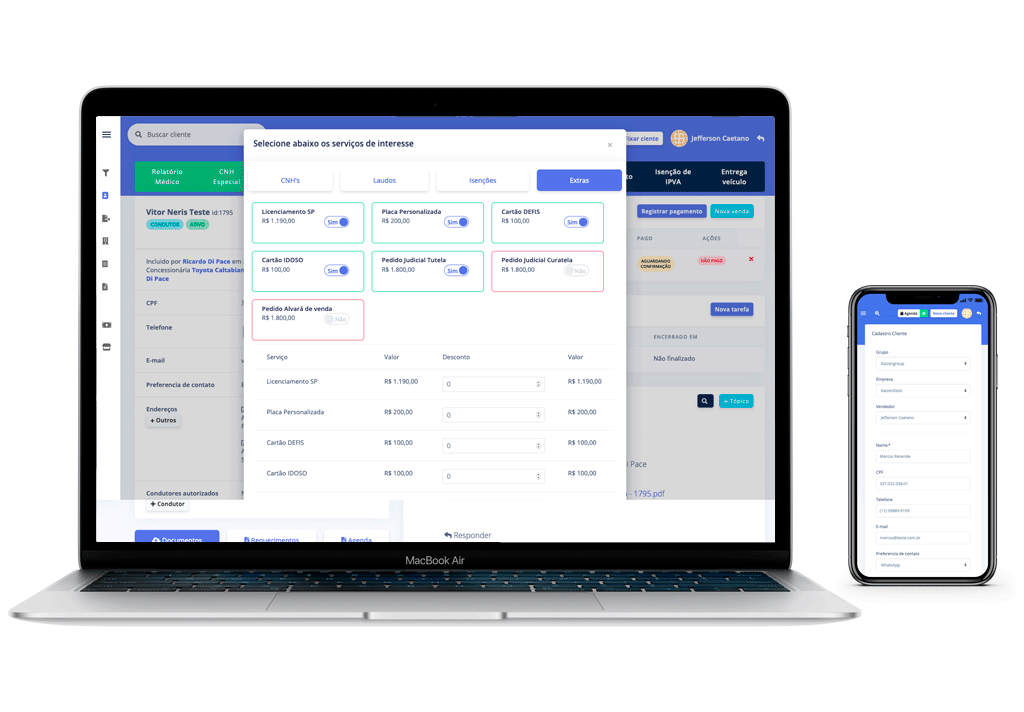 Sistema Kaizendesk CRM